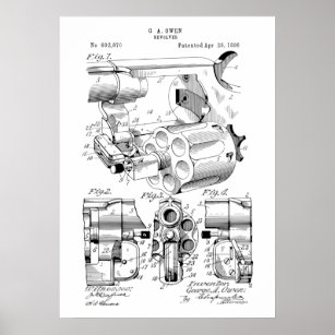 Owen Revolver Patent Poster
