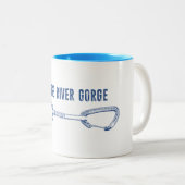 Owens River Gorge Fels Kletter Schnellverschluss Zweifarbige Tasse (VorderseiteRechts)