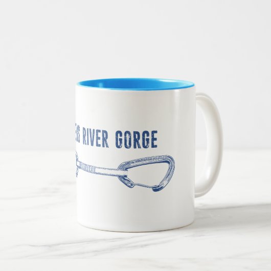 Owens River Gorge Fels Kletter Schnellverschluss Zweifarbige Tasse (VorderseiteRechts)
