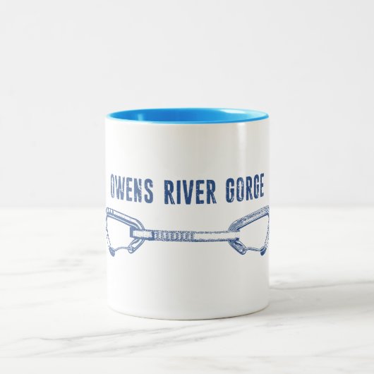 Owens River Gorge Fels Kletter Schnellverschluss Zweifarbige Tasse (Mittel)