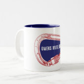 Owens River Gorge Klettern Carabiner Zweifarbige Tasse (Vorderseite Links)