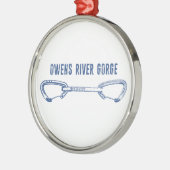 Owens River Gorge Klettersteig Quickdraw Ornament Aus Metall (Links)