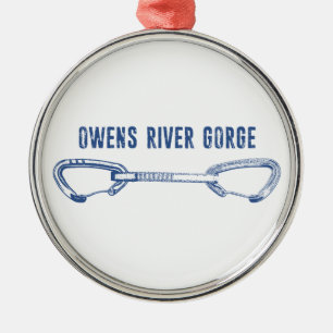 Owens River Gorge Klettersteig Quickdraw Ornament Aus Metall