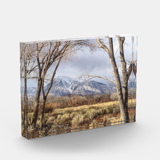 Owens Tal-Mountain View von Mt. Tom Fotoblock (Links)