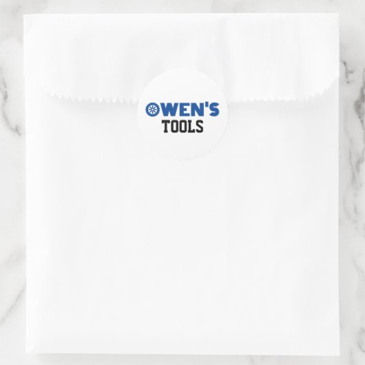 Owen's Tools Classic Round Sticker (Tasche)