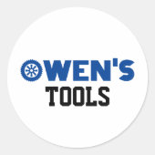 Owen's Tools Classic Round Sticker (Vorderseite)