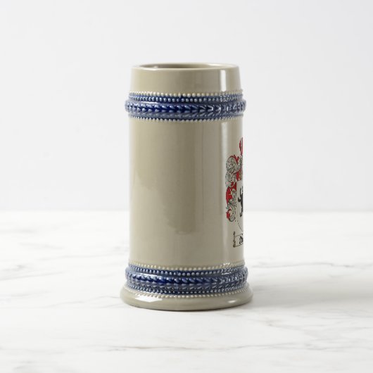 Owens Wappen Stein Bierglas (Mittel)