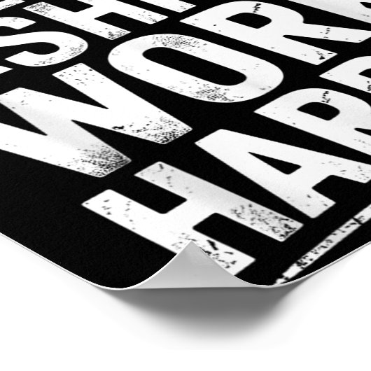 Owes You Anything Work Harder Funny Workout Gym  Poster (Ecke)