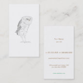 owl フクロウ名刺 visitenkarte (Vorne/Hinten)