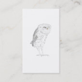 owl フクロウ名刺 visitenkarte (Vorderseite)