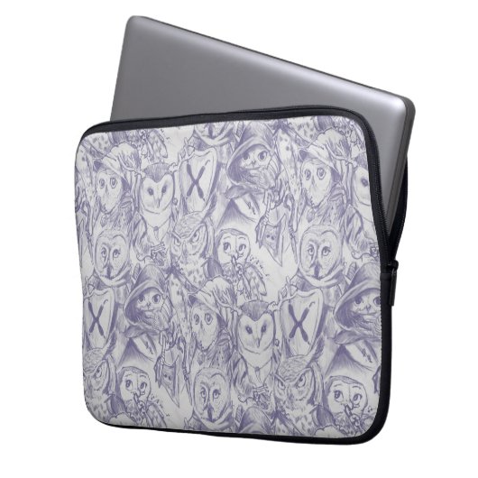 Owl Adventurer RPG Druid Barbarian Paladin Laptopschutzhülle (Vorderseite Links)