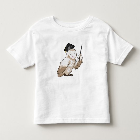 Owl als Lehrer mit Pointer Kleinkind T-shirt (Vorderseite)