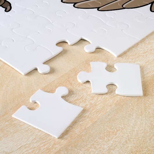 Owl als Lehrer mit Pointer Puzzle (Seite)