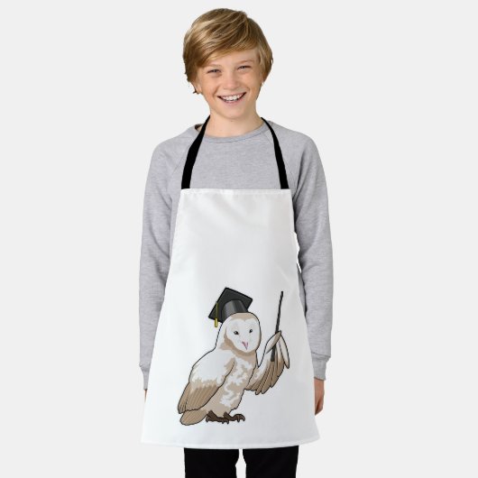 Owl als Lehrer mit Pointer Schürze (Getragen)