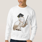 Owl als Lehrer mit Pointer Sweatshirt (Vorderseite)