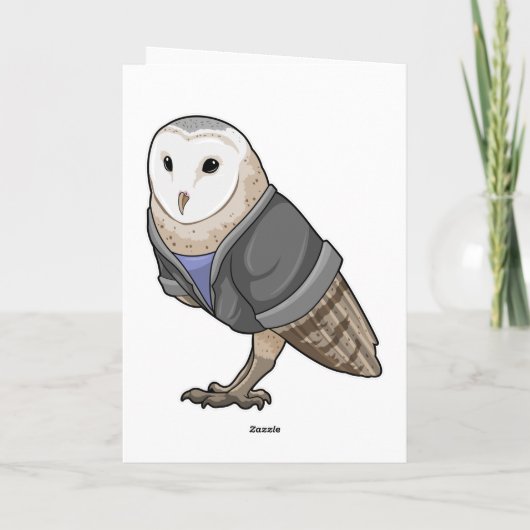Owl als Sekretär Karte (Rückseite)