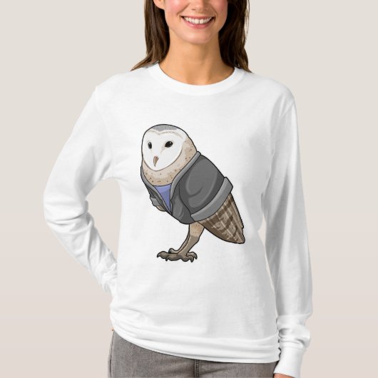 Owl als Sekretär T-Shirt (Vorderseite)