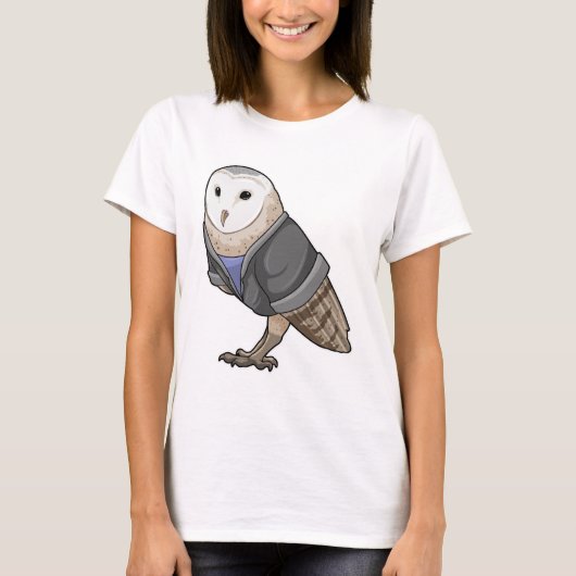 Owl als Sekretär T-Shirt (Vorderseite)