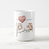Owl Always Love you Heart Balloon Kaffeetasse (Mittel)