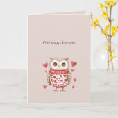 Owl Always Love You Karte (Gelbe Blume)