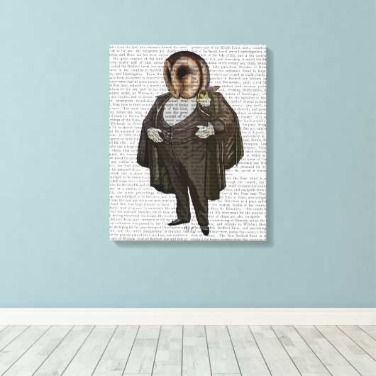 Owl an der Oper Leinwanddruck (Insitu (Holzboden))