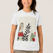  Owl and a bird  Tri-Blend Shirt (Vorderseite)