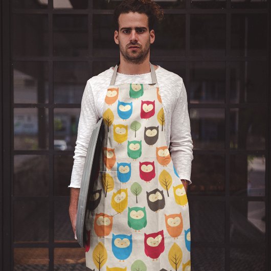 Owl And Tree Schürze