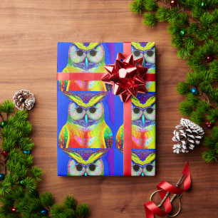OWL ART CHRISTMAS GESCHENKPAPIER