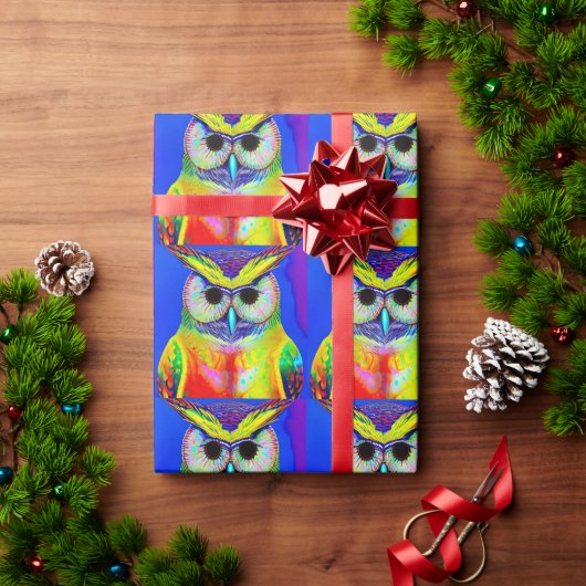 OWL ART CHRISTMAS GESCHENKPAPIER (Feiertagsgeschenk)