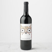 Owl Art Custom Wine Labels Weinetikett (Vorderseite)