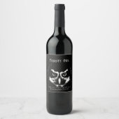 Owl Art Custom Wine Labels Weinetikett (Vorderseite)