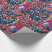 Owl Art Zeichnend Geschenkpapier (Ecke)