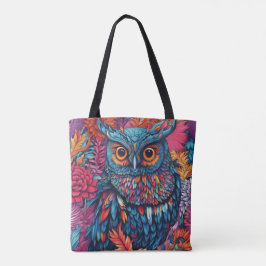 Owl Art Zeichnend Tasche
