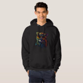 Owl Artwork  Animal Glasses Colourful Bird Owl Hoodie (Vorne ganz)
