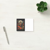 Owl at Night with a Full Moon Post-it Klebezettel (Büro)