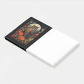 Owl at Night with a Full Moon Post-it Klebezettel (angewinkelt)