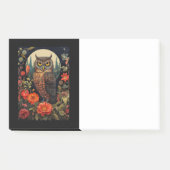 Owl at Night with a Full Moon Post-it Klebezettel (Vorderseite)