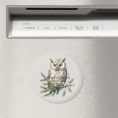 Owl auf Branch Magnet (In Situ (Geschirrspüler))