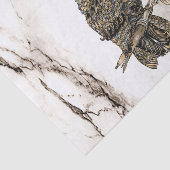 Owl auf braunem Marmor Seidenpapier (Ausschnitt)