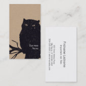 Owl auf einer Verzweigung Visitenkarte (Vorne/Hinten)