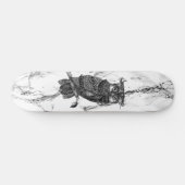 Owl auf Marmor Skateboard (Horizontal)