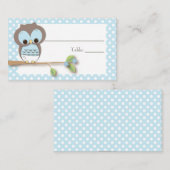 Owl Baby Platzkarte | Blau (Vorne/Hinten)
