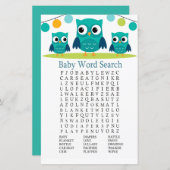 Owl Baby Shooter Word Search Game (Vorne/Hinten)
