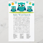 Owl Baby Shooter Word Search Game (Vorderseite)