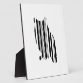 OWL BAR CODE Vogel Barcode Aviendesignmuster Fotoplatte (Seite)