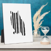 OWL BAR CODE Vogel Barcode Aviendesignmuster Fotoplatte (Seite)