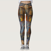 Owl Bärenweishäufigkeit Geist Maureen Girard Leggings (Vorderseite)