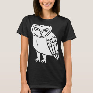 Owl Barn Owls Niedlicher Weißer Vogel Geist Tierar T-Shirt