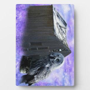 Owl Barn Shed Fotoplatte