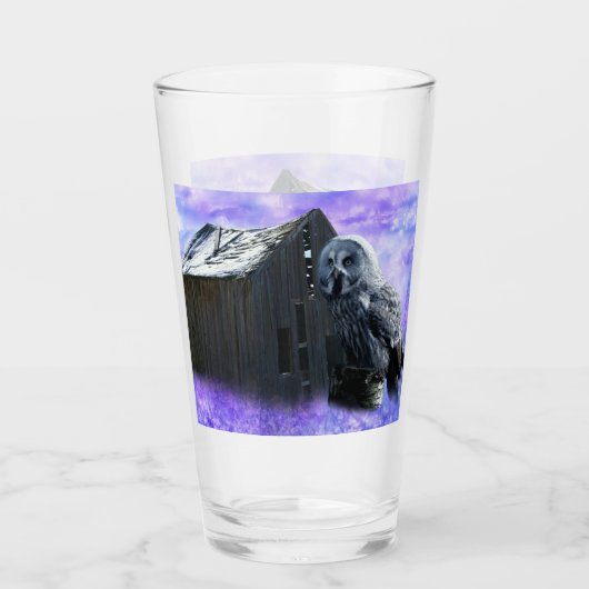 Owl Barn Shed Glas (Vorderseite)